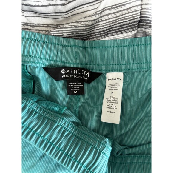 Athleta Marin 5" Board Aqua Green Women's Activewear Shorts Size M - Picture 3 of 6